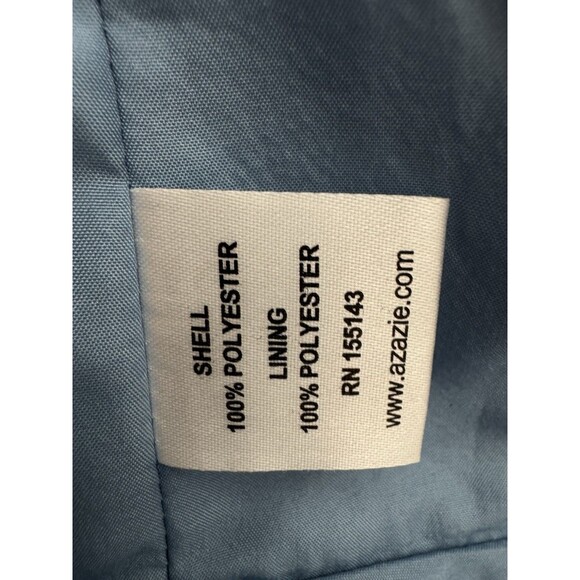 Chic Azazie Collin Bridesmaid Dress Plus Size  Size C   Waist 22 Steel Blue - Picture 9 of 10